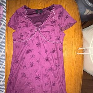 NOBO Purple Floral Midi Dress